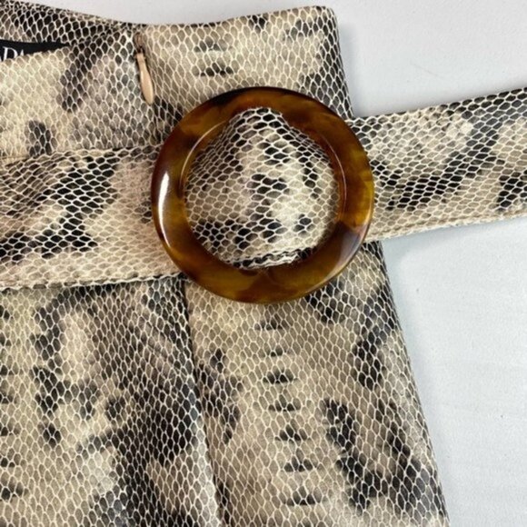 ZARA Snake Print Wrap Style Skort Sz Small - Picture 8 of 8